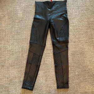 Spanx Faux Leather Moto Legging
